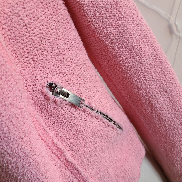 Zara Cropped Jacket / Bubble Gum / Size XS - Picture 6 of 8